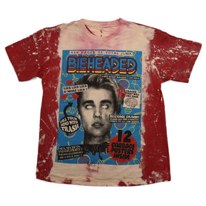 BIEHEADED T-SHIRT ACID WASH RED