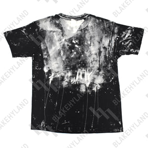BRAINWASHED T-SHIRT ACID WASH BLACK