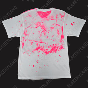 BRAINWASHED T-SHIRT SPLATTER PINK