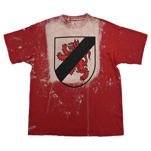 CREST T-SHIRT ACID WASH RED