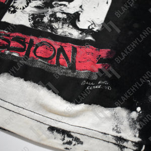 NO COST FOR COMPASSION T-SHIRT ACID WASH BLACK