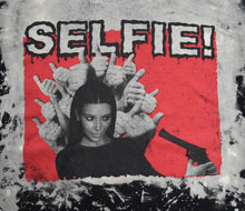 SELFIE T-SHIRT ACID WASH BLACK
