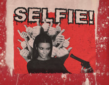 SELFIE T-SHIRT ACID WASH RED