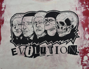EVILUTION T-SHIRT ACID WASH RED