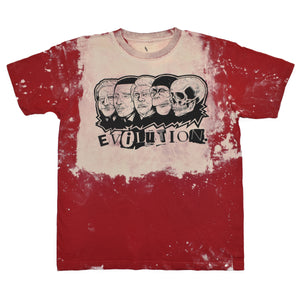 EVILUTION T-SHIRT ACID WASH RED