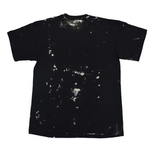 A MAN THAT STANDS FOR NOTHING WONT FALL FOR ANYTHING T-SHIRT ACID WASH BLACK