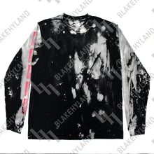 FAME WILL EAT YOUR BRAIN LONG SLEEVE T-SHIRT ACID WASH BLACK