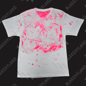 HASHTAG T-SHIRT SPLATTER PINK