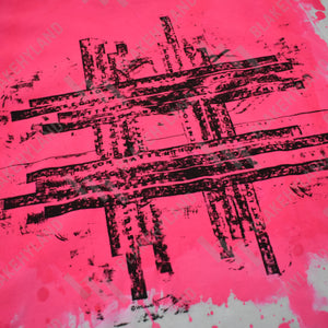 HASHTAG T-SHIRT SPLATTER PINK
