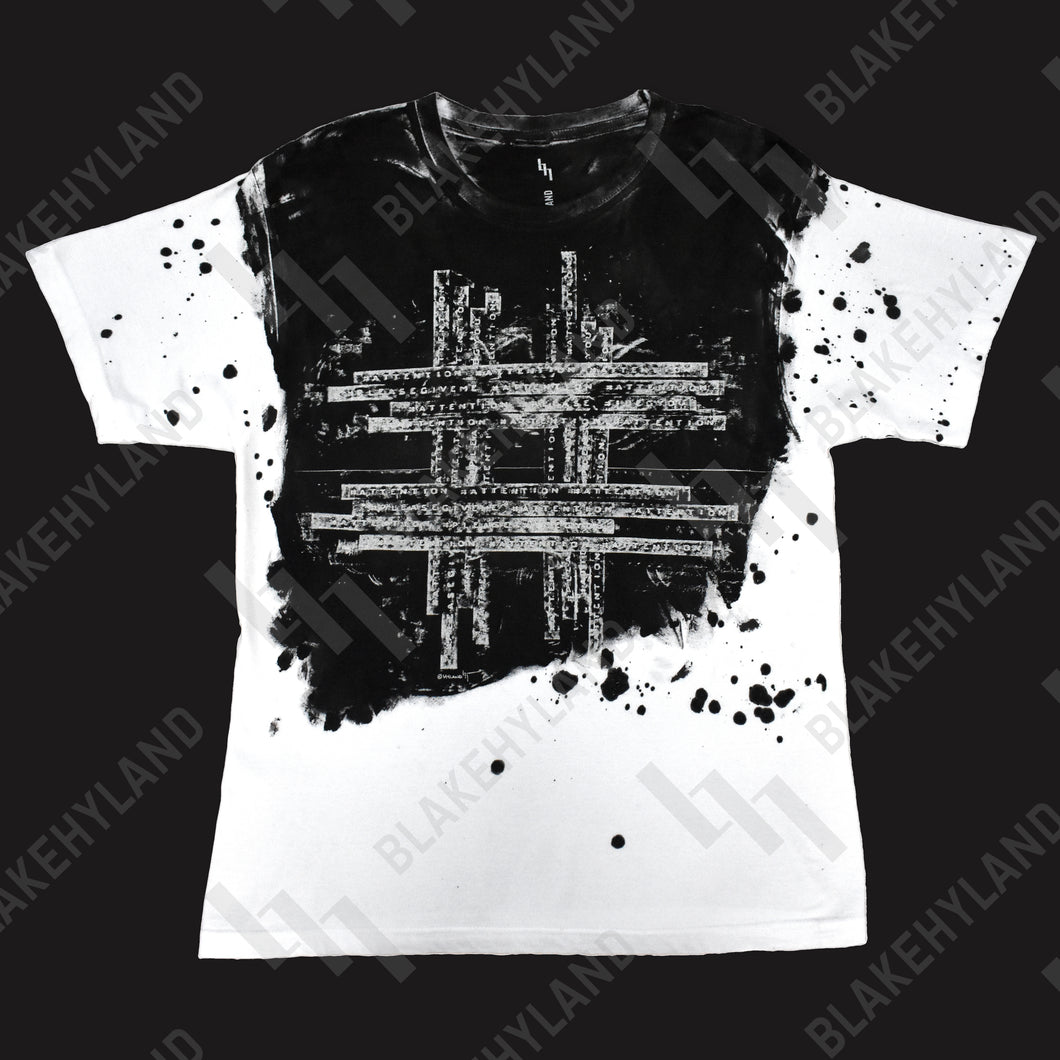 HASHTAG T-SHIRT SPLATTER BLACK