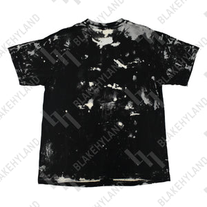 HEAVEN OR HELL T-SHIRT ACID WASH BLACK