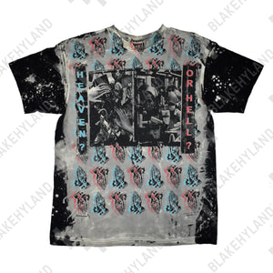 HEAVEN OR HELL T-SHIRT ACID WASH BLACK