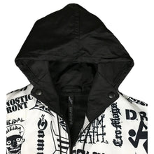 ALL OVER PRINT PUNK PATCH HOODED COACH JACKET 1 OF 1
