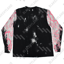 NO COST LONG SLEEVE T-SHIRT ACID WASH PINK