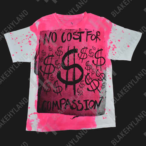 NO COST T-SHIRT SPLATTER PINK