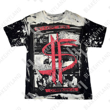 NO COST FOR COMPASSION T-SHIRT ACID WASH BLACK