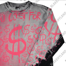 NO COST LONG SLEEVE T-SHIRT ACID WASH PINK