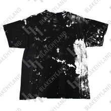 PEACE T-SHIRT ACID WASH BLACK