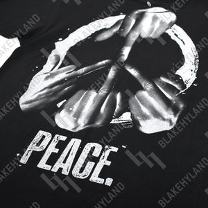 PEACE T-SHIRT INVERT BLACK