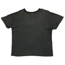 PEACE BLACK ON FADED GREY VINTAGE BLANK T-SHIRT M