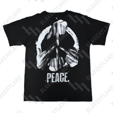 PEACE T-SHIRT INVERT BLACK