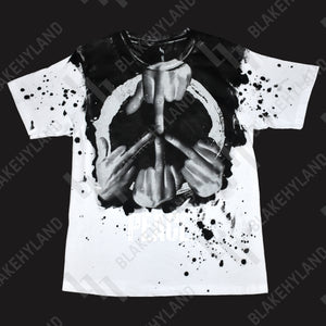 PEACE T-SHIRT SPLASH BLACK