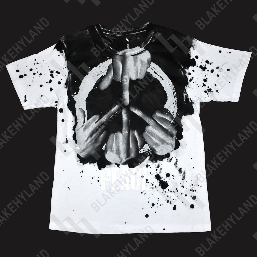 PEACE T-SHIRT SPLASH BLACK