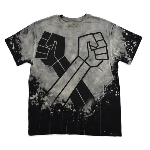 UNITY T-SHIRT ACID WASH BLACK