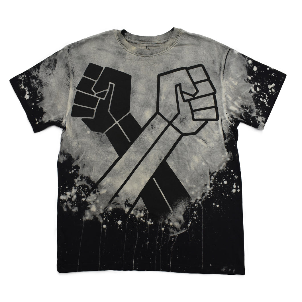 UNITY T-SHIRT ACID WASH BLACK