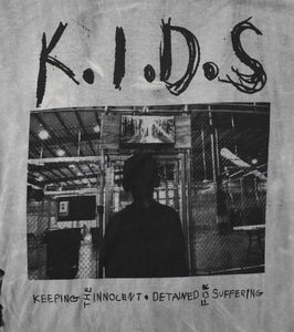 KIDS T-SHIRT ACID WASH BLACK