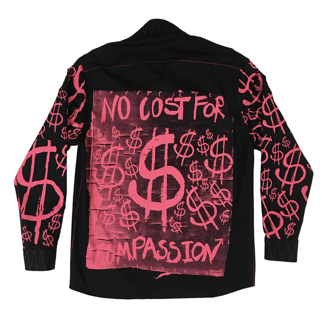 NO COST FOR COMPASSION ALL OVER PRINT DRESS SHIRT 1 OF 1