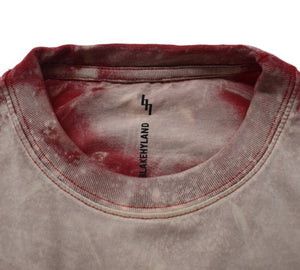 BIEHEADED T-SHIRT ACID WASH RED